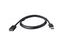 Кабель удлинительный USB 3.0 (M) - USB 3.0 (F) (1,5 м) Черный