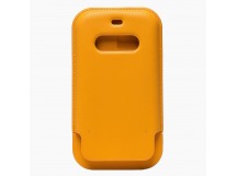 Чехол-конверт - SM001 кожаный SafeMag для "Apple iPhone 12 Pro Max" (повр. уп.) (golden oran(219392)