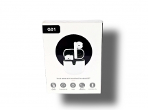 Наушники Bluetooth G01, в кейсе для зарядки, сенсорные, цвет белый