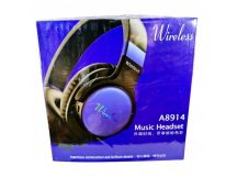 Наушники Bluetooth накладные с микрофоном A8914, цвет черный