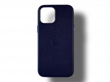 Чехол для iPhone 12 Pro Max кожаный Magsafe, синий