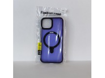 Чехол для iPhone 14 Magsafe/подставка темно-прозрачный фиолетовый