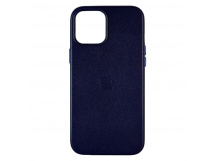 Чехол-накладка для iPhone 14 Pro Max кожаный Magsafe, синий