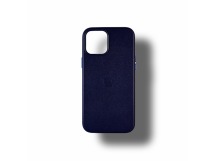 Чехол-накладка для iPhone 14 кожаный Magsafe, синий