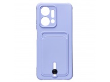 Чехол-накладка - SC304 с картхолдером для "Huawei Honor X7a" (light violet) (217942)