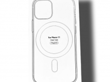 Чехол для iPhone 11 Magsafe прозрачный, в упаковке
