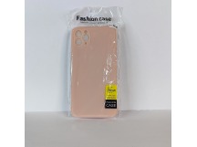 Чехол для iPhone 11 Pro Max TPU with cloth розовый