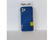 Чехол для iPhone 11 Pro Max TPU with cloth синий