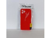 Чехол для iPhone 11 Pro TPU with cloth красный