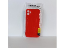 Чехол для iPhone 11 TPU with cloth красный