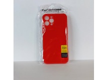 Чехол для iPhone 12 Pro Max TPU with cloth красный