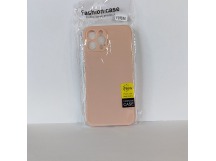 Чехол для iPhone 12 Pro Max TPU with cloth розовый