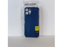 Чехол для iPhone 12 Pro Max TPU with cloth синий