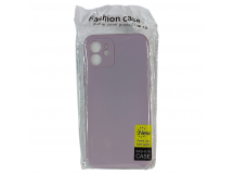 Чехол для iPhone 12 TPU with cloth фиолетовый