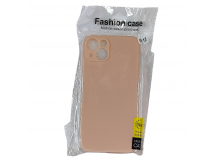 Чехол для iPhone 13 TPU with cloth розовый