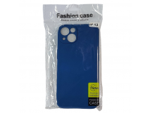 Чехол для iPhone 13 TPU with cloth синий