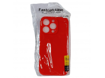 Чехол для iPhone 14 Pro TPU with cloth красный