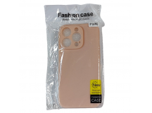 Чехол для iPhone 14 Pro TPU with cloth розовый