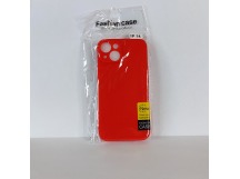 Чехол для iPhone 14 TPU with cloth красный