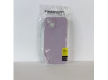 Чехол для iPhone 14 TPU with cloth фиолетовый