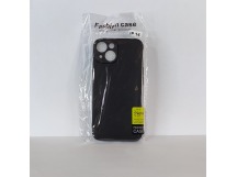 Чехол для iPhone 14 TPU with cloth черный