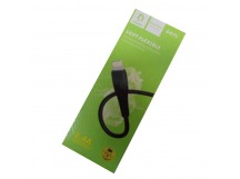 Кабель USB - Lightning DENMEN D07L (2.4A/1m) черный