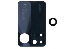 Стекло камеры для Xiaomi Poco X4 Pro 5G (2201116PG) Черный