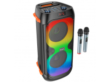 Портативная акустика напольная Hoco BS53 Manhattan, 2 микрофона BT (повр.уп.) (black) (219705)