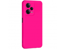 Чехол на Xiaomi Redmi Note 12 Pro 5G Silicone Case (ярко-розовый)
