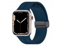 Ремешок - ApW29 Apple Watch 38/40/41мм силикон на магните (dark blue) (218429)