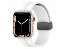 Ремешок - ApW29 Apple Watch 42/44/45мм силикон на магните (white) (218405)