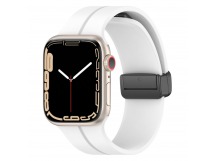 Ремешок - ApW29 Apple Watch 38/40/41мм силикон на магните (white) (218421)