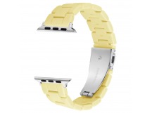 Ремешок - ApW30 Apple Watch 38/40/41мм акриловый (yellow) (218804)