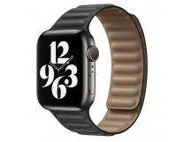 Ремешок - ApW31 Apple Watch 38/40/41мм экокожа на магните (black) (218822)