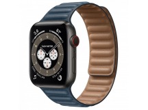 Ремешок - ApW31 Apple Watch 38/40/41мм экокожа на магните (blue) (218819)