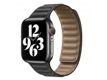 Ремешок - ApW31 Apple Watch 42/44/45мм экокожа на магните (black) (218816)