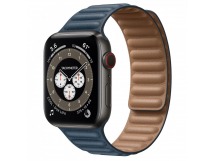 Ремешок - ApW31 Apple Watch 42/44/45мм экокожа на магните (blue) (218813)