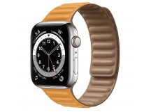 Ремешок - ApW31 Apple Watch 42/44/45/49 mm экокожа на магните (orange) (218814)