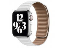 Ремешок - ApW31 Apple Watch 42/44/45мм экокожа на магните (white) (218811)
