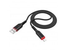 USB кабель шт.USB (A) - шт.Lightning 2,0м, 2,4А нейлон, черный X59 "Hoco"