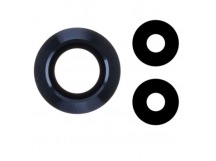 Стекло камеры для Xiaomi 12 Lite (черный) (комплект 3шт)