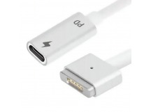 Кабель Type-C для MacBook Magsafe 2T (1,8м) (белый) AAA