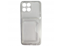 Чехол силиконовый Honor X8 iBox Crystal c кардхолдером прозрачный