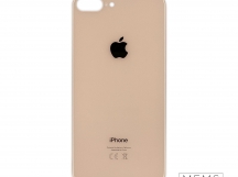 Задняя крышка для iPhone 8 Plus Золото (стекло, широкий вырез под камеру, логотип)