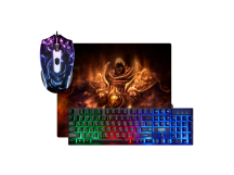 Игровой набор DEFENDER Aura MKP-117 RU,Light,мышь+клавиатура+коврик