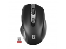 Мышь беспроводная Defender Prime MB-053 черный,6D,800-1600dpi,бесшумная, оптическая (1/40)
