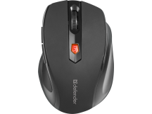 Мышь беспроводная DEFENDER Ultra MM-315, черная, 6 кнопок, 800-1600 dpi, USB. Количество кнопок: 5 + колесо-кнопка. Тип сенсора: оптический. Питание: