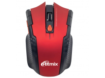 Мышь беспроводная RITMIX RMW-115 Red,Разр:800/1200/1600,Кнопки:5 + 1 кол.-кн.,Диапазон:8-10 м,Пит.: 2xAAA (1/60)