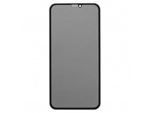 Защитное стекло iPhone XR/11 (Full Glue Антишпион/Приватное) тех упаковка Черное