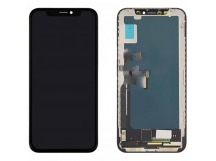 Дисплей для iPhone X + тачскрин черный с рамкой (Premium)